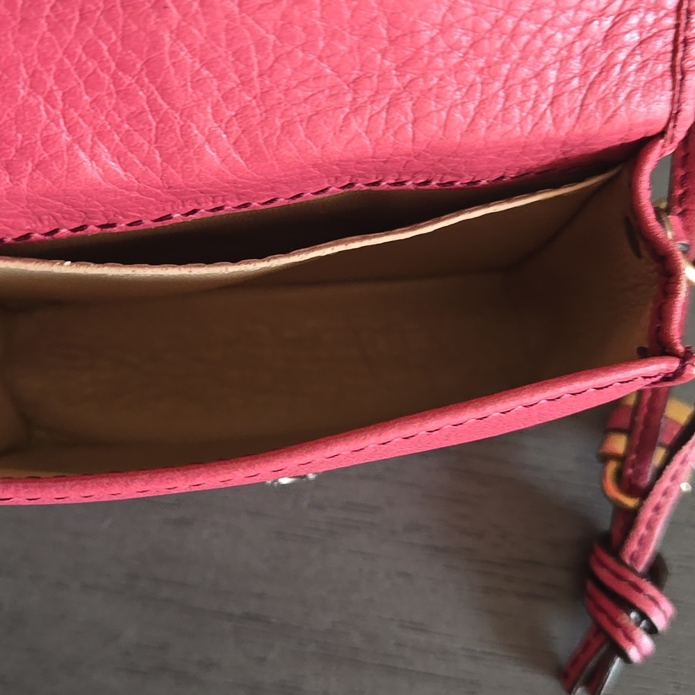 Chloe' Coin Pouch With Brass Charm - Picture 6 of 10